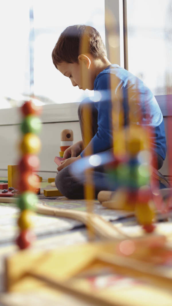 Boy in Children's gallery