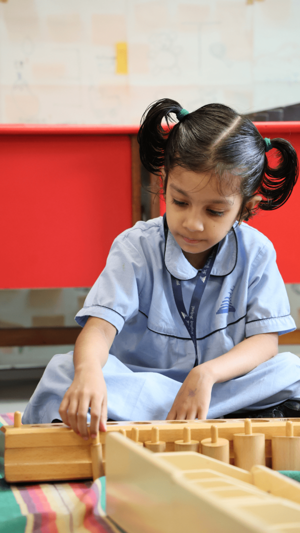 Girl in children's gallery